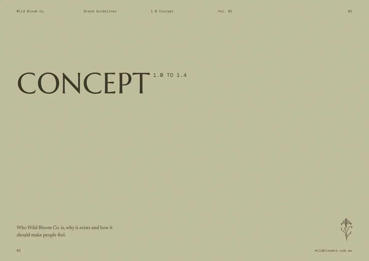 Wild Bloom Co. brand guidelines: Concept
