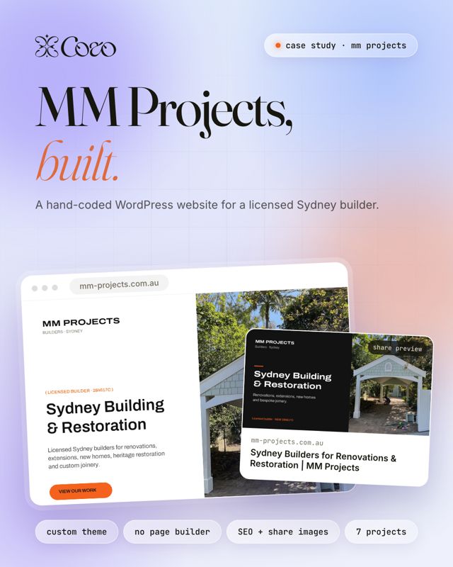 MM Projects website