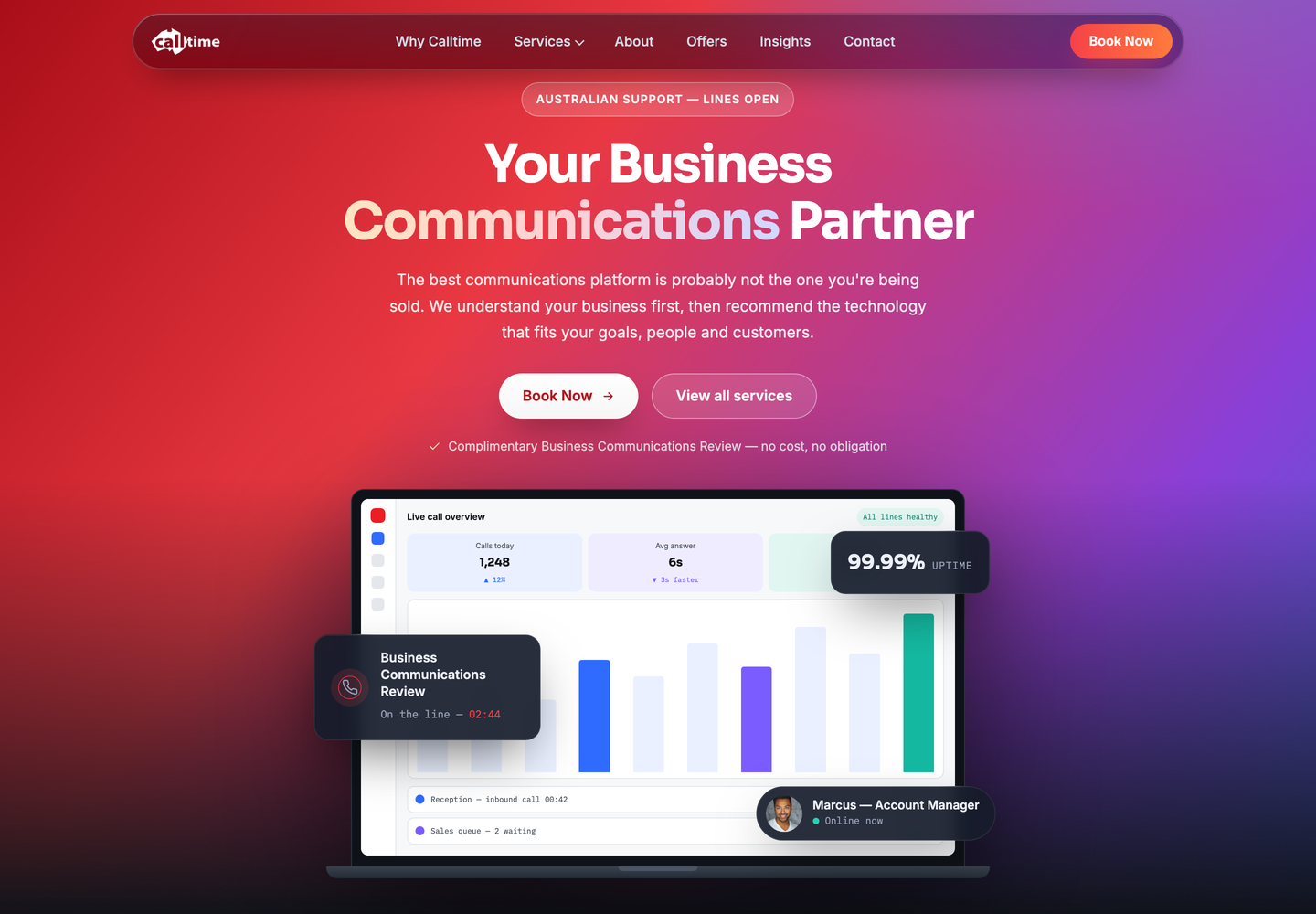 Homepage direction 03: Signal