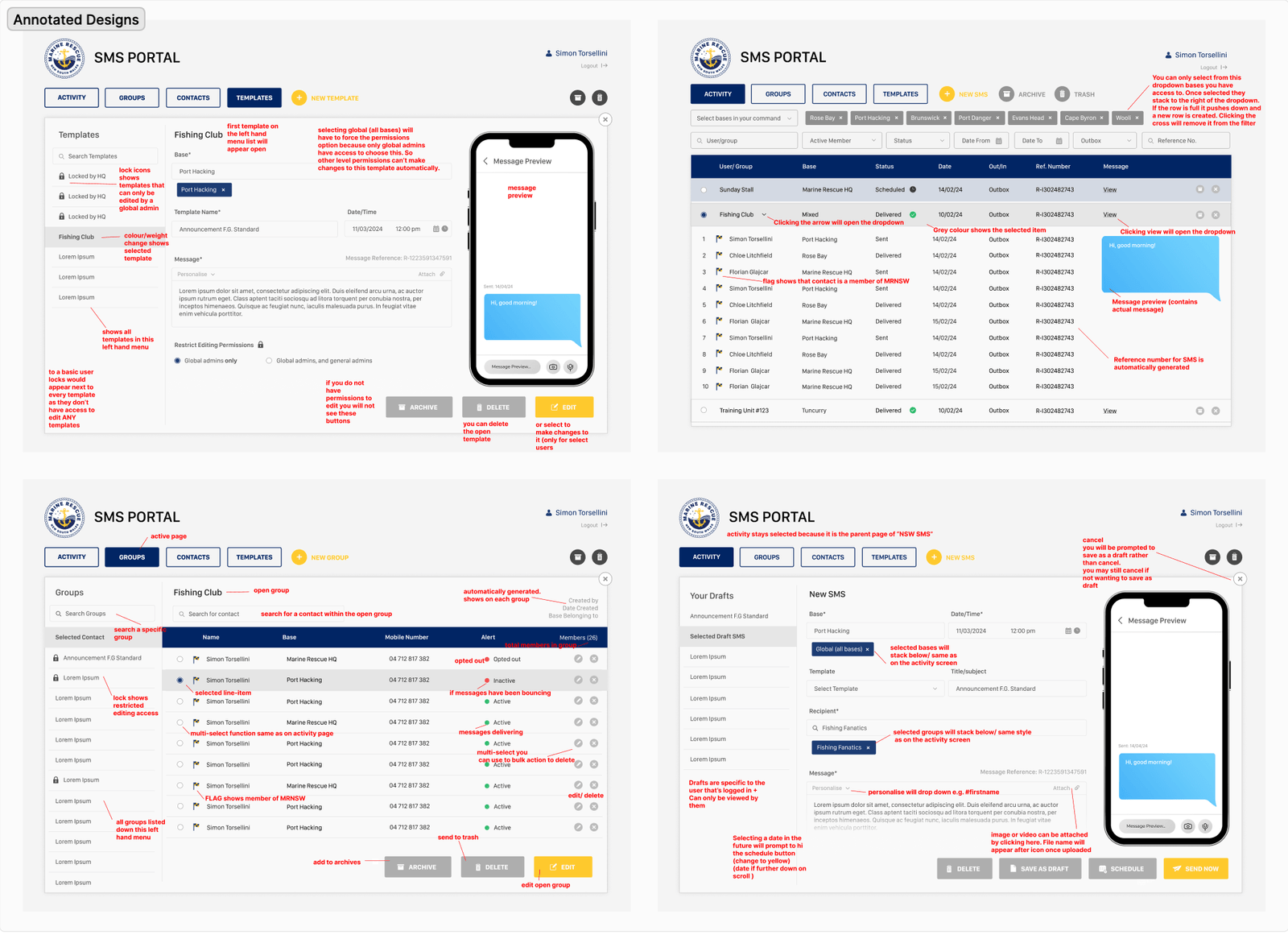 Trip monitoring and SKED alerts
